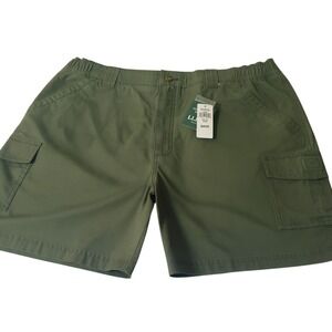 NEW L.L. Bean Cargo Shorts Men 40 Dusty Olive Tropic Weight Comfort Waist 6"